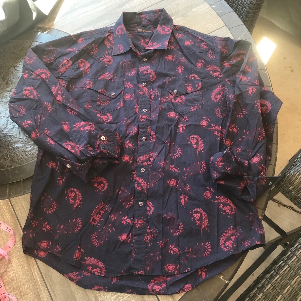 Men’s Ben Sherman Western Button-Up Shirt Sz XL